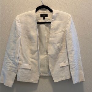 J. Crew Women's Linen White Blazer